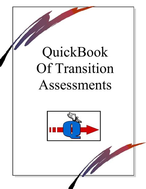 quickbook  transition assessments assessment resources assessment