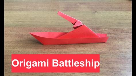 paper battleship origami warship youtube