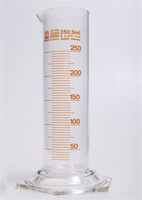 File Glass Graduated Cylinder 250ml 1