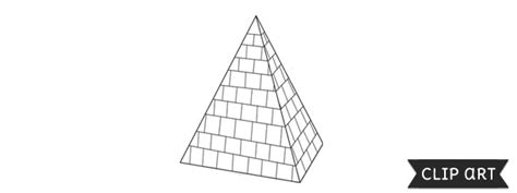 pyramid template clipart