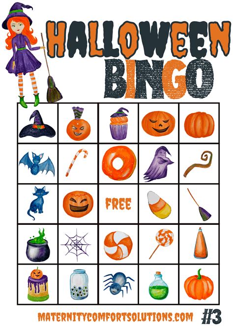 halloween bingo printable  toddlers