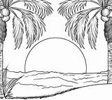 Shimmer Sunset Coloring Getcolorings Cactus sketch template