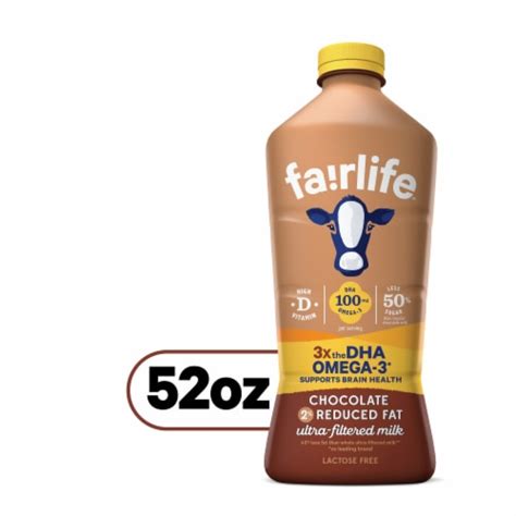 fairlife reduced fat chocolate lactose  high protein  dha