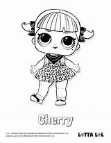 Lol Coloring Pages Surprise Cherry Lotta Doll Color Printable Colouring Sheets Choose Board sketch template