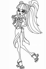 Monster High Draculaura Coloring Pages Drawing Printable Games Categories Version sketch template