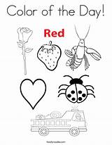 Coloring Color Pages Red Twistynoodle Preschool Colors Printable Pikmin Noodle Worksheets Sheets Activities Print Getcolorings Built California Usa sketch template