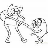 Coloring Adventure Pages Time Jake Finn Bmo Coloringpages101 sketch template