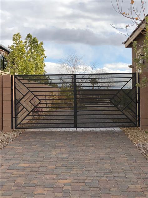 residential side gates lv iron steel