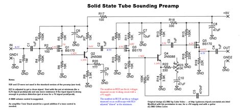 transistor guitar amplifier schematic diagram wiring view  schematics diagram