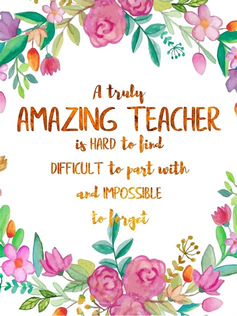 amazing teacher  hard  find quote teacher gift teacher