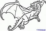 Dragon Coloring Pages Flying sketch template