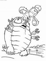 Aliens Vs Monsters Insectosaurus Coloring Cartoons Pages Susan Robot Grew sketch template