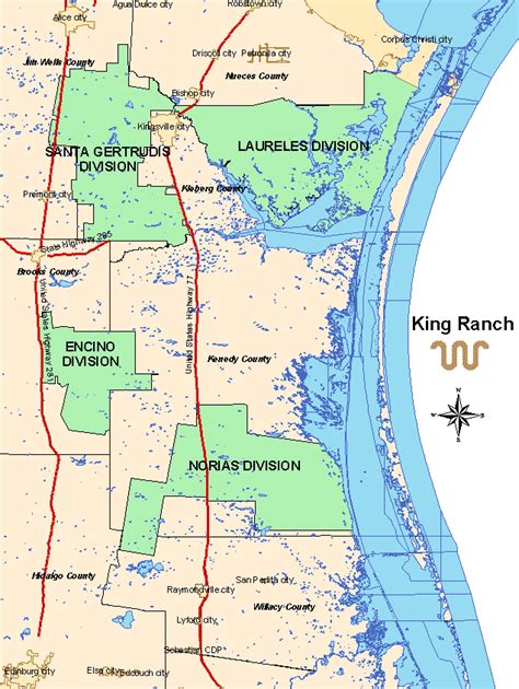 maps king ranch