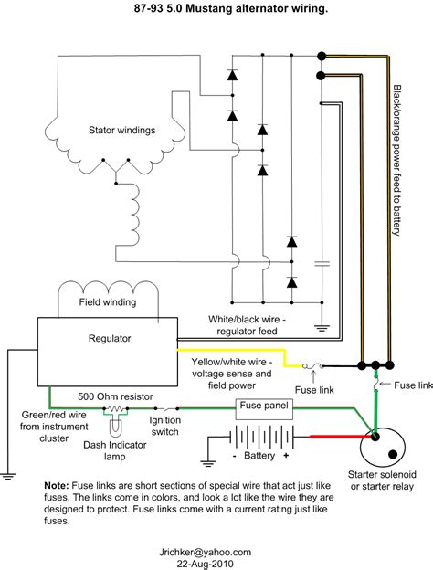 wiring diagram  ford external voltage regulator diagram techno