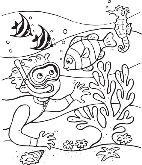 ocean life coloring pages printable  getcoloringscom