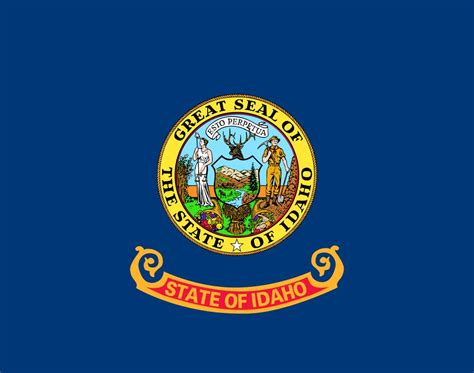 printable idaho state flag color book pages