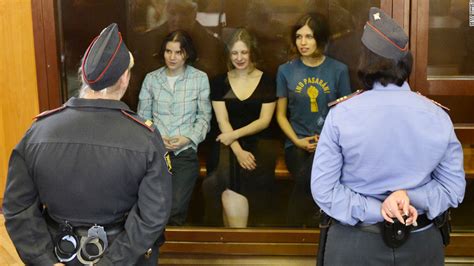 russian court imprisons pussy riot band members on