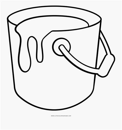paint bucket coloring page  transparent clipart clipartkey