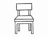 Cadeira Sedia Comedor Colorare Chair Jantar Disegno Pranzo Pintar Sala Acolore sketch template