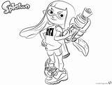 Splatoon Coloring Inkling Pages Girl Draw Printable Color Guy Kids Template Print sketch template