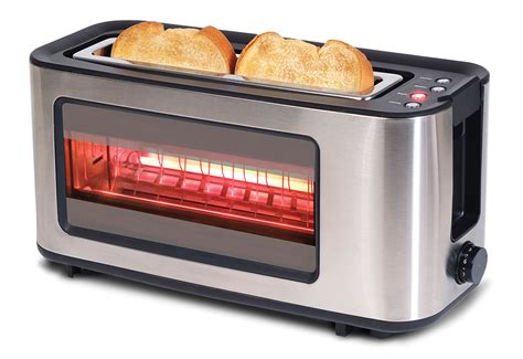 glass toaster  sharper image