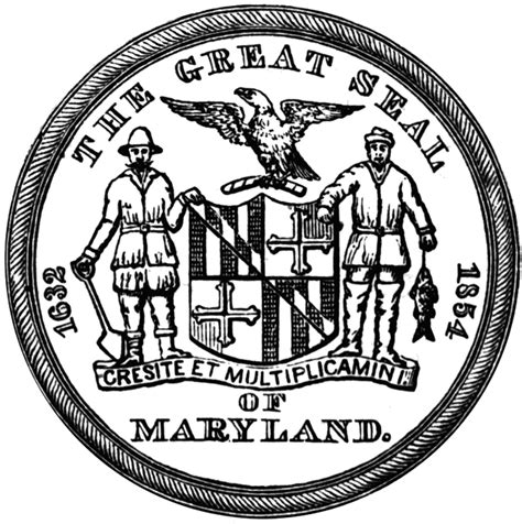 maryland state seal flag coloring pages state flags coloring pages