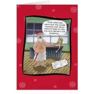 funny christmas naughty  nice cards invitations zazzlecomau