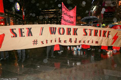 women take to london s street to protest about sex worker laws daily