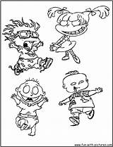 Rugrats Colouring sketch template