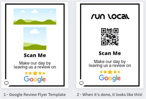 google review flyer template  editable leave   review flyer runlocal marketing