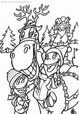 Reindeer Renne Coloriage sketch template