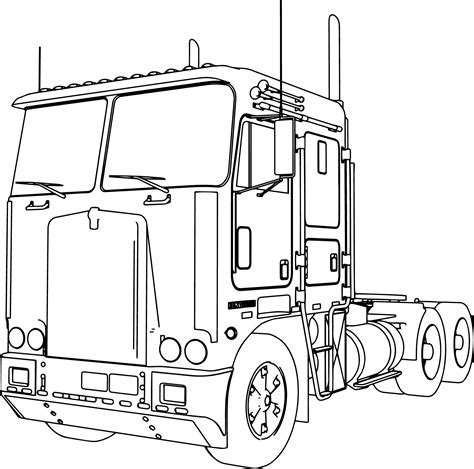 freightliner coloring pages  getcoloringscom  printable