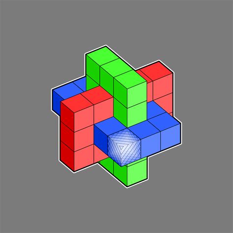 clipart interlocking cubes