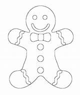 Christmas Coloring Gingerbread Pages Getcolorings sketch template
