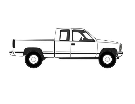 pickup truck coloring pages printable