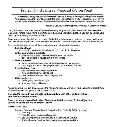 business proposal samples sample templates