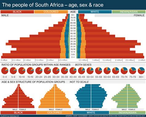The People Of South Africa By Age Sex And Race South