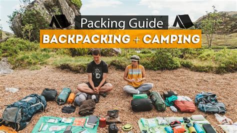 backpacking camping packing guide tips essentials youtube