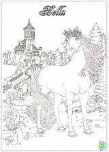 Coloring Bella Sara Dinokids Close sketch template