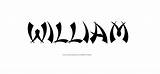 William Name Tattoo Designs sketch template