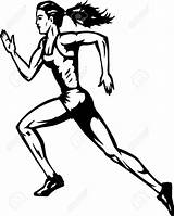 Running Drawing Runner Girl Person Athlete Drawings Draw Someone Getdrawings Paintingvalley sketch template