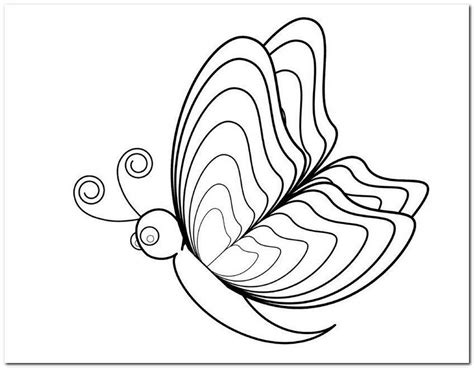 coloring page butterfly printable
