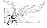 Anjo Colorir Superhero Voando Sotd Atkins Robertatkins Tudodesenhos Lineart sketch template