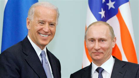 Us President Joe Biden And Russian Leader Vladimir Putin