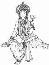 Saraswati Belldandy Lineart Parvati Goddesses Pokemon Ganesh Bhakti Livros Colorir Printablecolouringpages sketch template