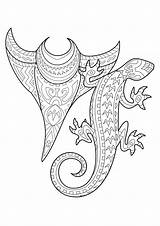 Tatouage Adults Polynesian Coloriage Punga Tatuaggi Tatoos Dessin Polynesien Nga Tama Erwachsene Malbuch Adulti Coloriages Lizard Maori Bestcoloringpagesforkids Tatouages Tangaroa sketch template