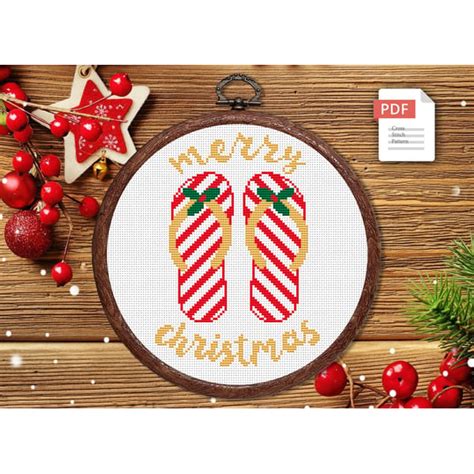 Merry Christmas Cross Stitch Pattern Santa Claus Cross Stit Inspire