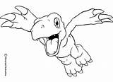 Agumon Digimon Coloring Pages Hellokids Sheets Color Flying Drawing sketch template