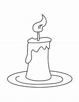 Colouring Candle Vela Paschal Bougie sketch template