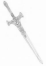 Sword Tattoo Excalibur Drawing Celtic Tattoos Drawings Viking Swords Dagger Cool Espada Pencil Choose Board Irish Warrior Paintingvalley Visit Tattoodaze sketch template